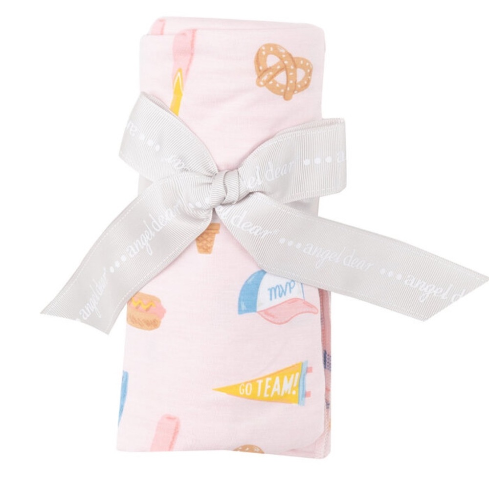 Angel Dear Pink Softball Swaddle NWT